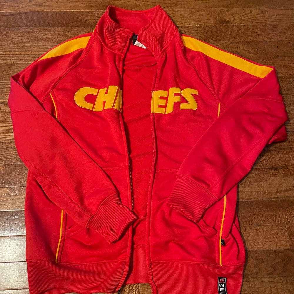 Team apparel chiefs  mens full zip jacket